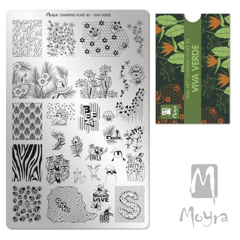 Moyra Stamping Plate 82 VIVA VERDE