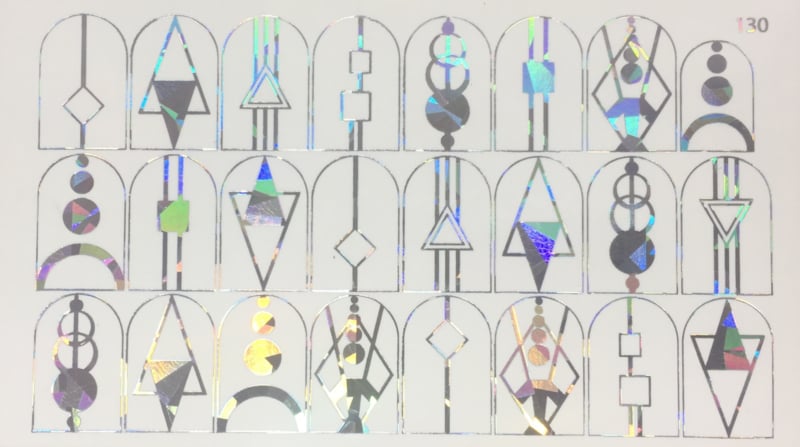 Korneliya Folie Decal Nr 130 Zilver Glass