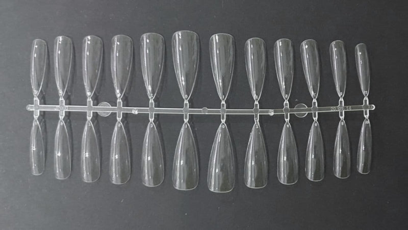 CHIMP Press - On / Show Tips BABY STILETTO CLEAR box met 504 Stuks