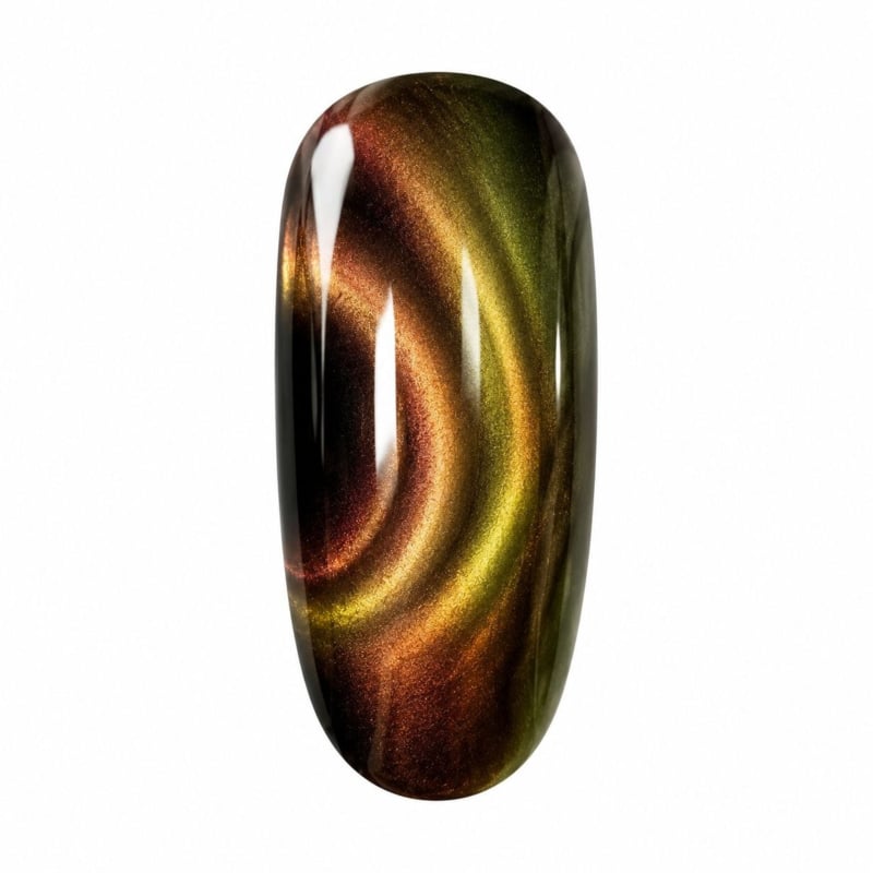 Korneliya 6D Cat eye OLIVE - BRONZE