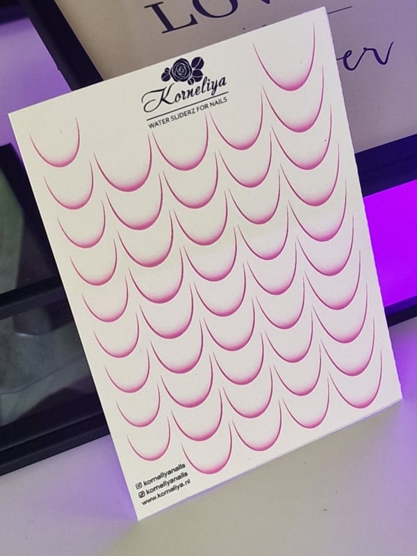 Korneliya Waterdecal French Smile Line OMBRE ROZE