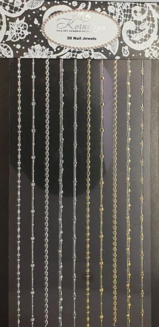 Korneliya 3D Nail Jewels XL - XL13 Lines and little dots