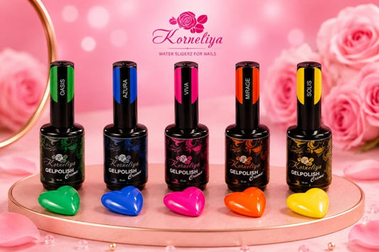 Korneliya Gelpolish Creme 15ml - Set met 5 Neon Kleuren