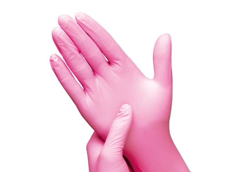Hynex Nitril Handschoen ROZE SIZE M