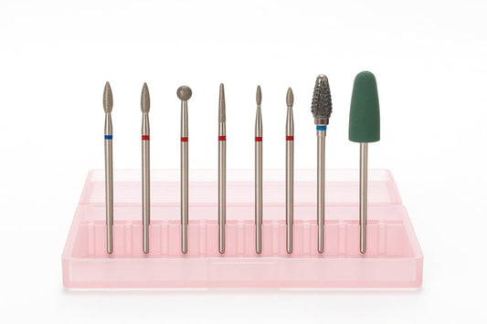 Korneliya Dry Manicure PRO Set – 7-delige Bitset met Polijstbit