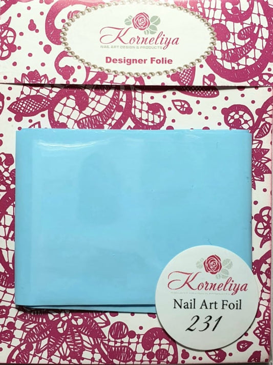 Korneliya Nailart Folie Mat Craquelé 231 Baby Blauw