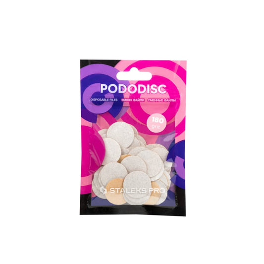 Staleks PODODISC PDF-20-180w Witte refill pads 50 Stuks maat M (20mm) Grit 180