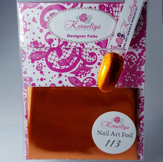 Korneliya Nailart Folie 113 Metalic Orange