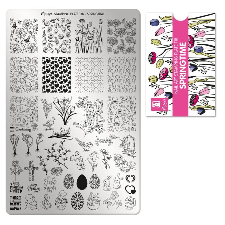 Moyra Stamping Plate 118 SPRING TIME