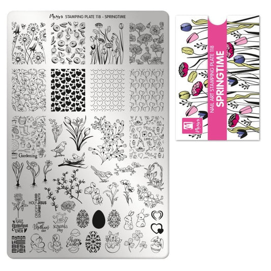 Moyra Stamping Plate 118 SPRING TIME