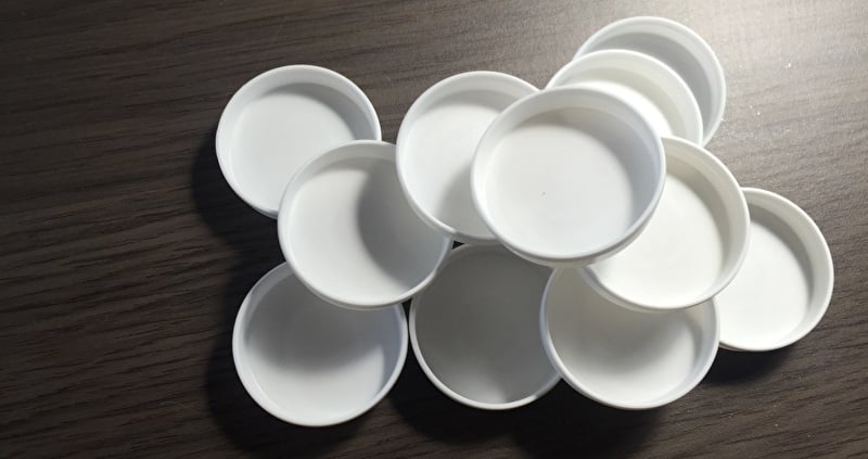 Korneliya Kunststof cups voor metaal palet 12 stuks