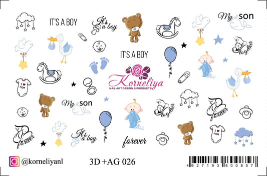 Korneliya 3D+AG 026 Waterdecal