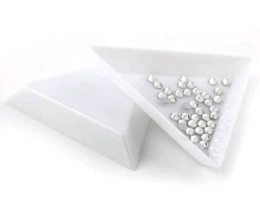 PNS Rhinestones Opvang Bakje 3 hoek 2 stuks