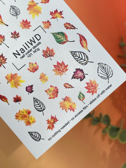 No Cut 101 NCg – Autumn Leaves No Cut Water Decals