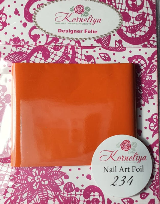 Korneliya Nailart Folie Mat Craquelé 234 Rood Oranje