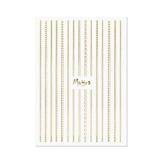 Moyra Nailart Strip Chain 01 Gold
