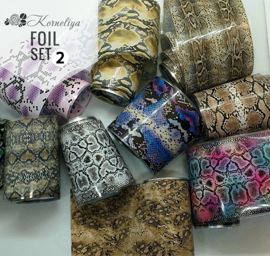 Korneliya Nail Art Folie Set Snake Nr 2