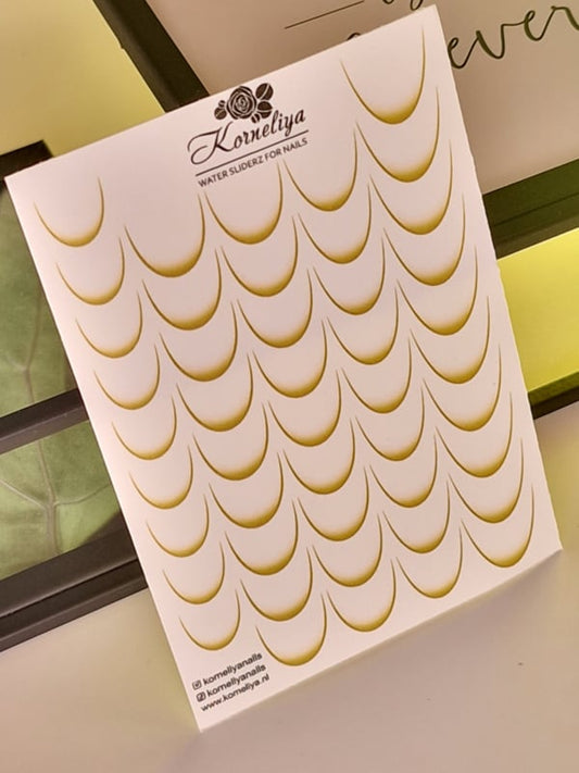 Korneliya Waterdecal French Smile Line OMBRE GOUDGEEL