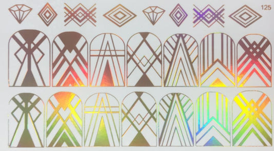Korneliya Folie Decal Nr 125 Holografisch Goud