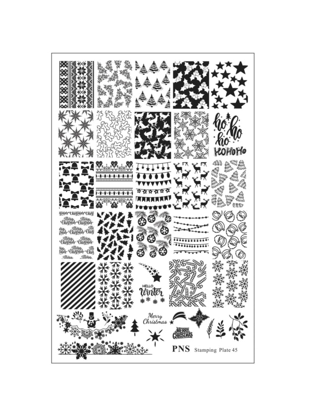 PNS Stamping Plate 45 CHRISTMAS TIME