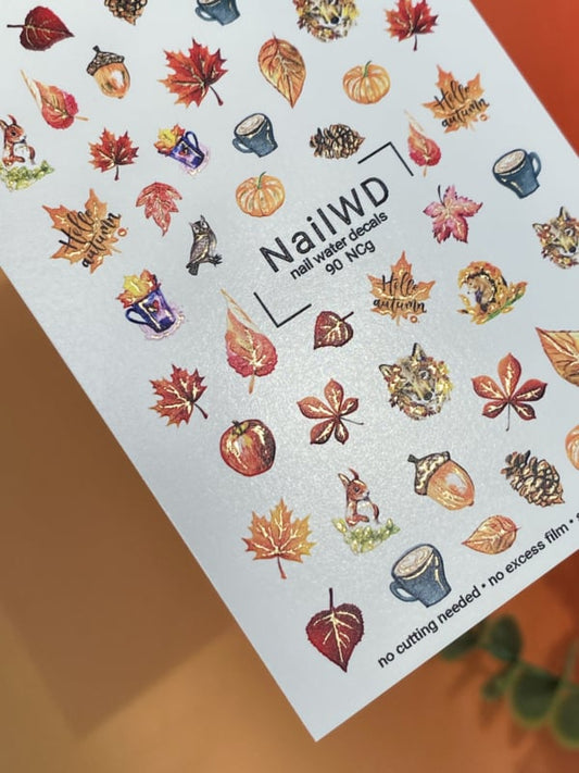 No Cut 090 NCg – Cozy Autumn No Cut Water Decals