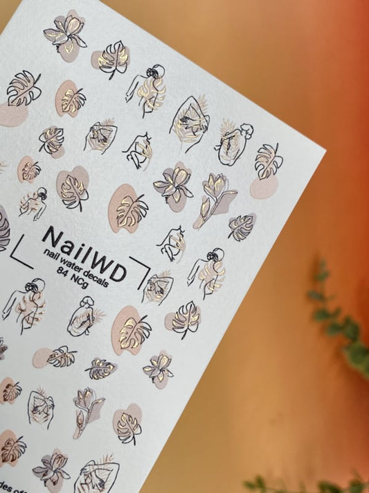 No Cut 084 NCg – Nude Art Line No Cut Water Decals