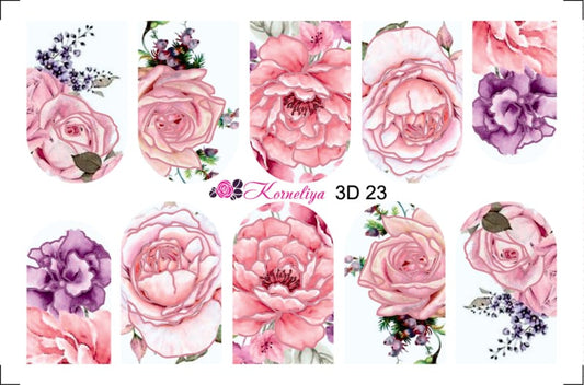 Korneliya 3D Waterdecal - 3D 023