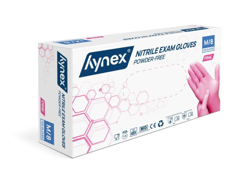 Hynex Nitril Handschoen ROZE SIZE M