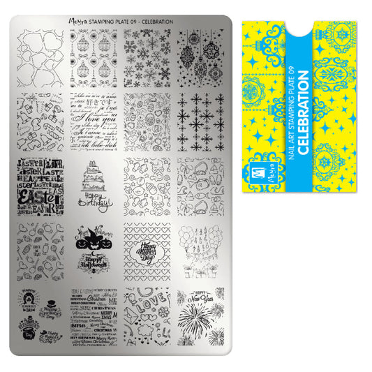 Moyra Stamping Plate 09 CELEBRATION