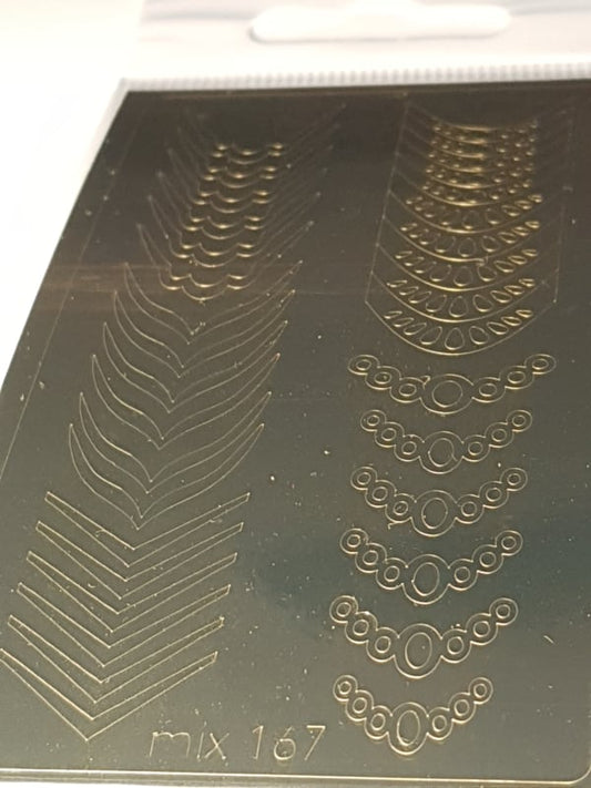 Korneliya StickOn Nr 167 Goud Mix voor Lunula's