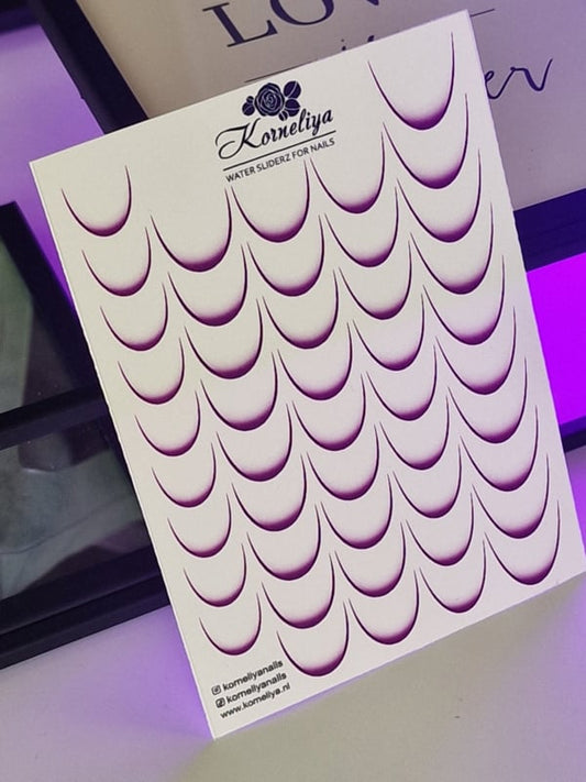 Korneliya Waterdecal French Smile Line OMBRE PAARS