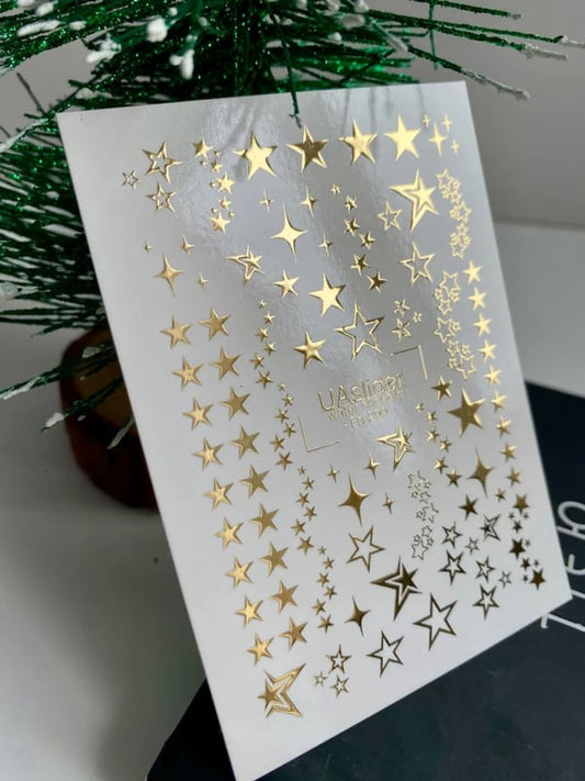 Waterdecal DeLuxe 299 – Gouden Sterren Waterdecals