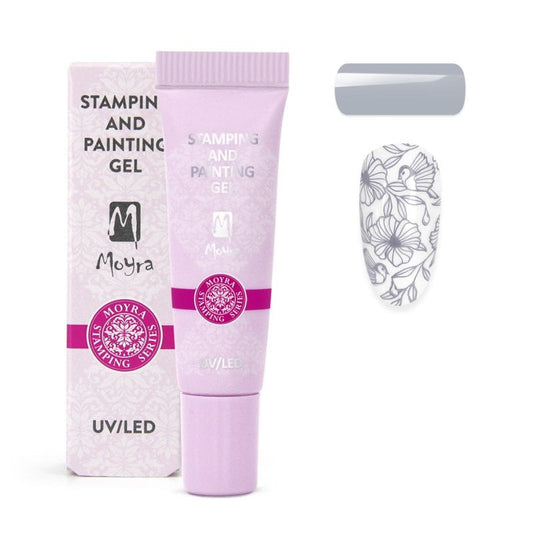 Moyra Stamping and Painting Gel No.17 Grey / Grijs