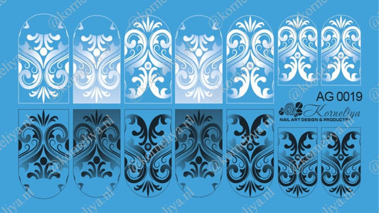 Korneliya Airbrush Waterdecal   AG 0019 combi