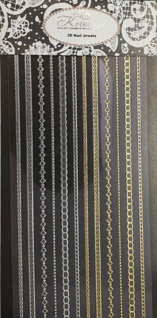 Korneliya 3D Nail Jewels XL - XL11 Mixed Chains