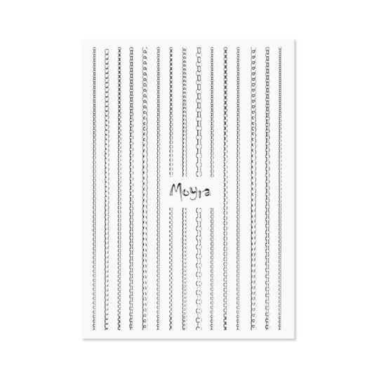 Moyra Nailart Strip Chain 02 Silver