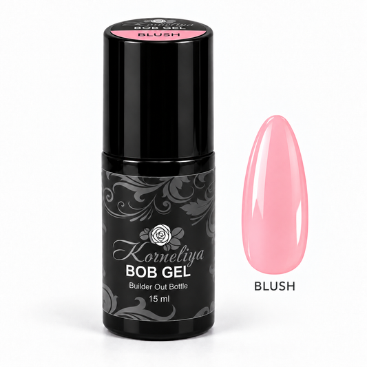 Korneliya BOB Gel BLUSH 15 ml met kleursticker en nagelstaal