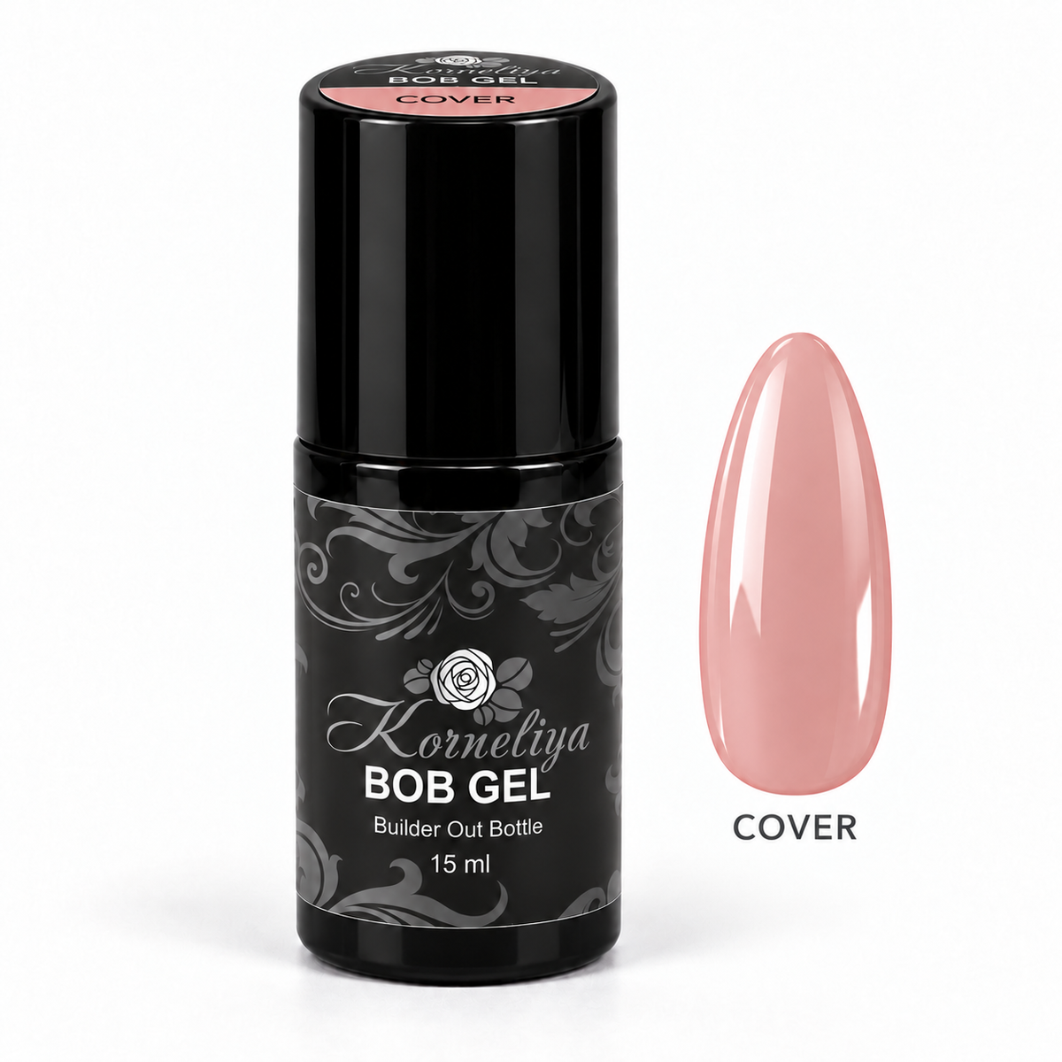 Korneliya BOB Gel COVER 15 ml met kleursticker en nagelstaal