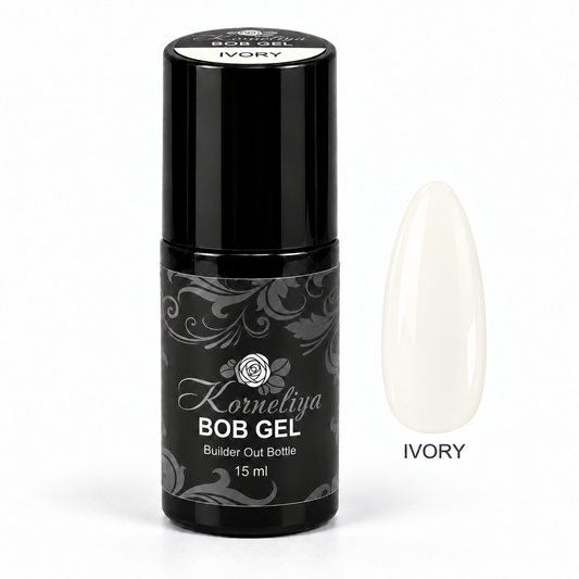Korneliya BOB Gel IVORY 15 ml met kleursticker en nagelstaal