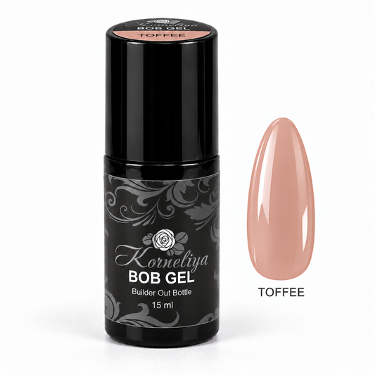 Korneliya BOB Gel TOFFEE 15 ml met kleursticker en nagelstaal