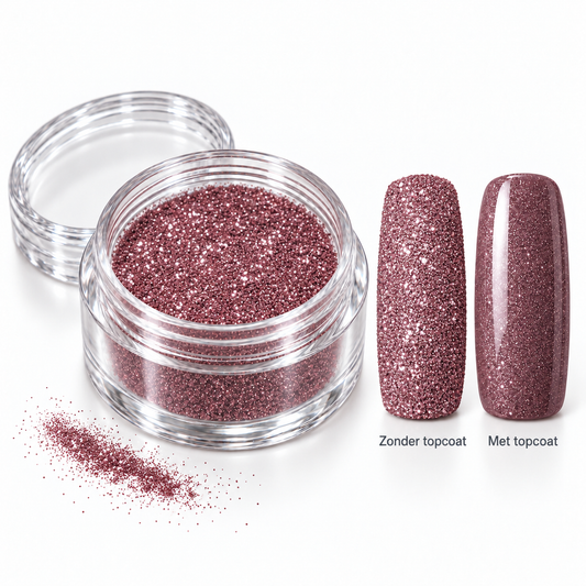Korneliya Crystal Sugar 426 Antiek Roze – zonder en met topcoat