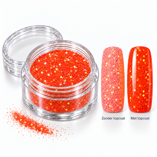 Korneliya Crystal Sugar 431 – zonder en met topcoat