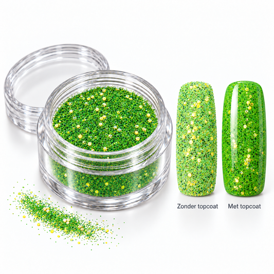Korneliya Crystal Sugar 433 – zonder en met topcoat