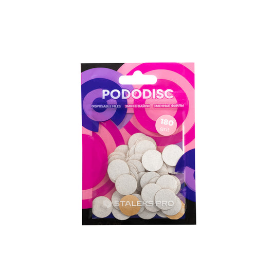 Staleks PODODISC PDF-15-180w Witte refill pads 50 Stuks maat S (15mm) Grit 180